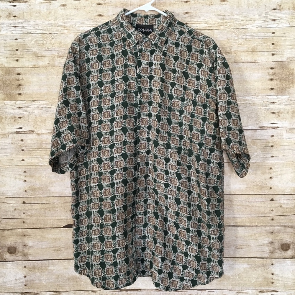 SUPER SALE All Silk Colore Italia Button Down